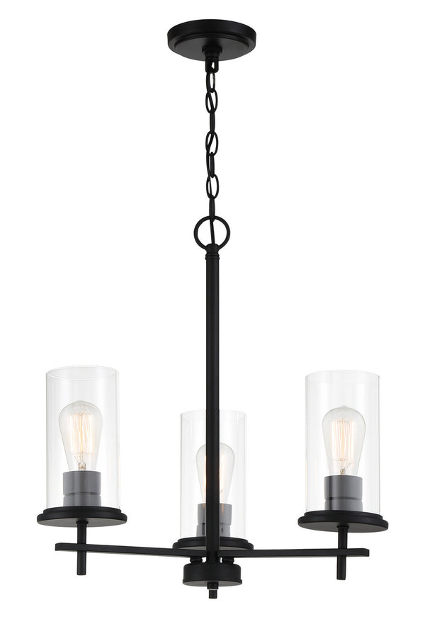 Minka-Lavery - 4096-66A - Three Light Chandelier - Haisley - Coal from Lighting & Bulbs Unlimited in Charlotte, NC
