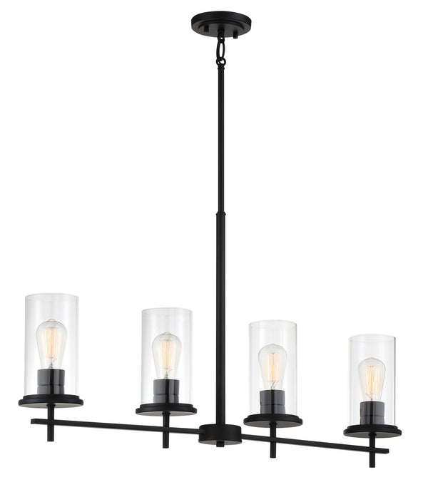 Minka-Lavery - 4097-66A - Four Light Island Pendant - Haisley - Coal from Lighting & Bulbs Unlimited in Charlotte, NC