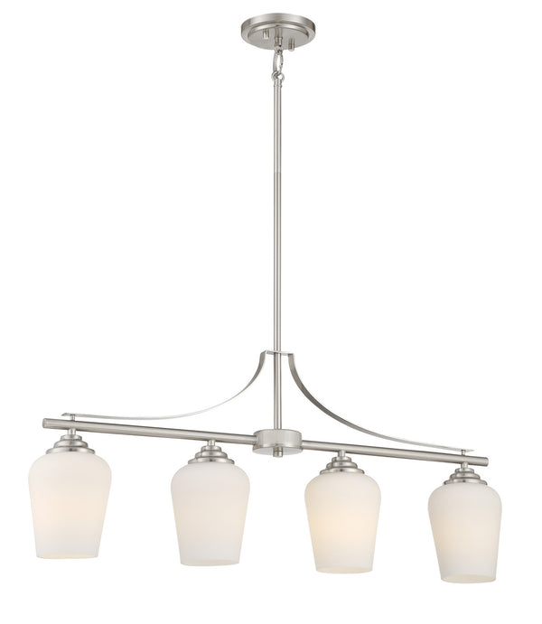 Minka-Lavery - 4924-84 - Four Light Island Pendant - Shyloh - Brushed Nickel from Lighting & Bulbs Unlimited in Charlotte, NC