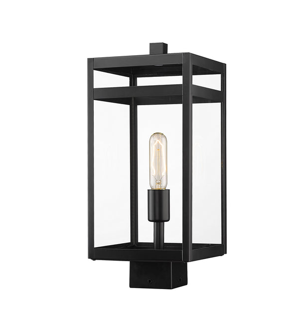 Z-Lite - 596PHMS-BK - One Light Outdoor Post Mount - Nuri - Black from Lighting & Bulbs Unlimited in Charlotte, NC
