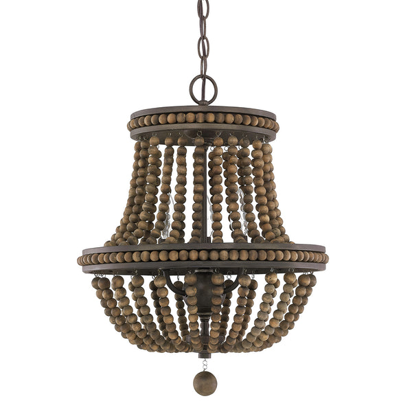 Austin Allen - 9A123A - Three Light Chandelier - Handley - Tobacco from Lighting & Bulbs Unlimited in Charlotte, NC