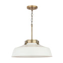 Austin Allen - 9D330A - One Light Pendant - Oakwood - Matte White from Lighting & Bulbs Unlimited in Charlotte, NC