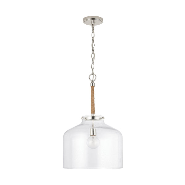 Austin Allen - 9F373A - One Light Pendant - Corde - Polished Nickel from Lighting & Bulbs Unlimited in Charlotte, NC