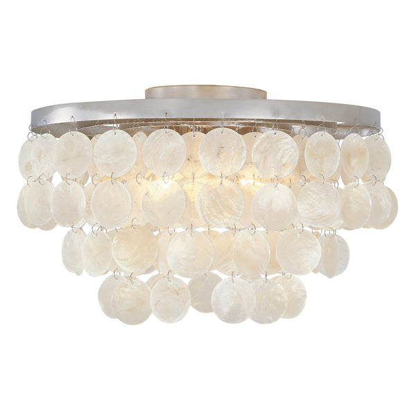 Austin Allen - AA1013PN - Three Light Flush Mount - Shelby - Polished Nickel from Lighting & Bulbs Unlimited in Charlotte, NC