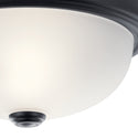 Two Light Flush Mount from the No Family Collection in Black Finish by Kichler