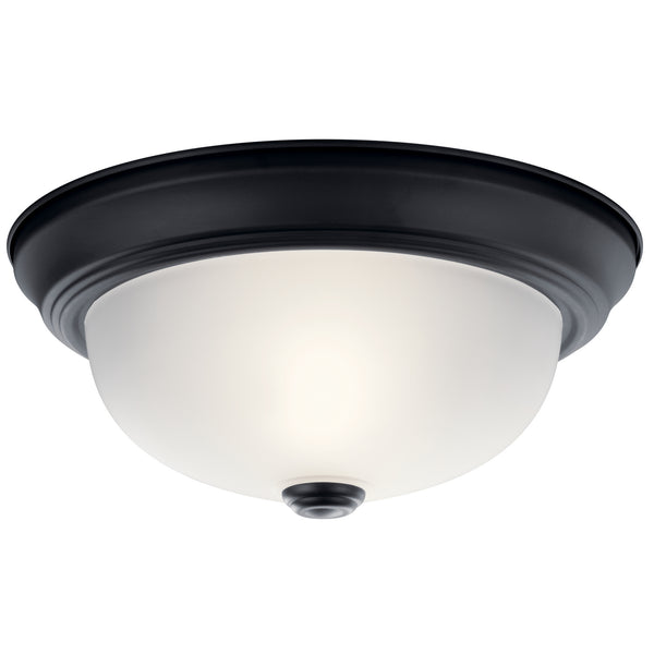 Kichler - 8111BK - Two Light Flush Mount - No Family - Black from Lighting & Bulbs Unlimited in Charlotte, NC