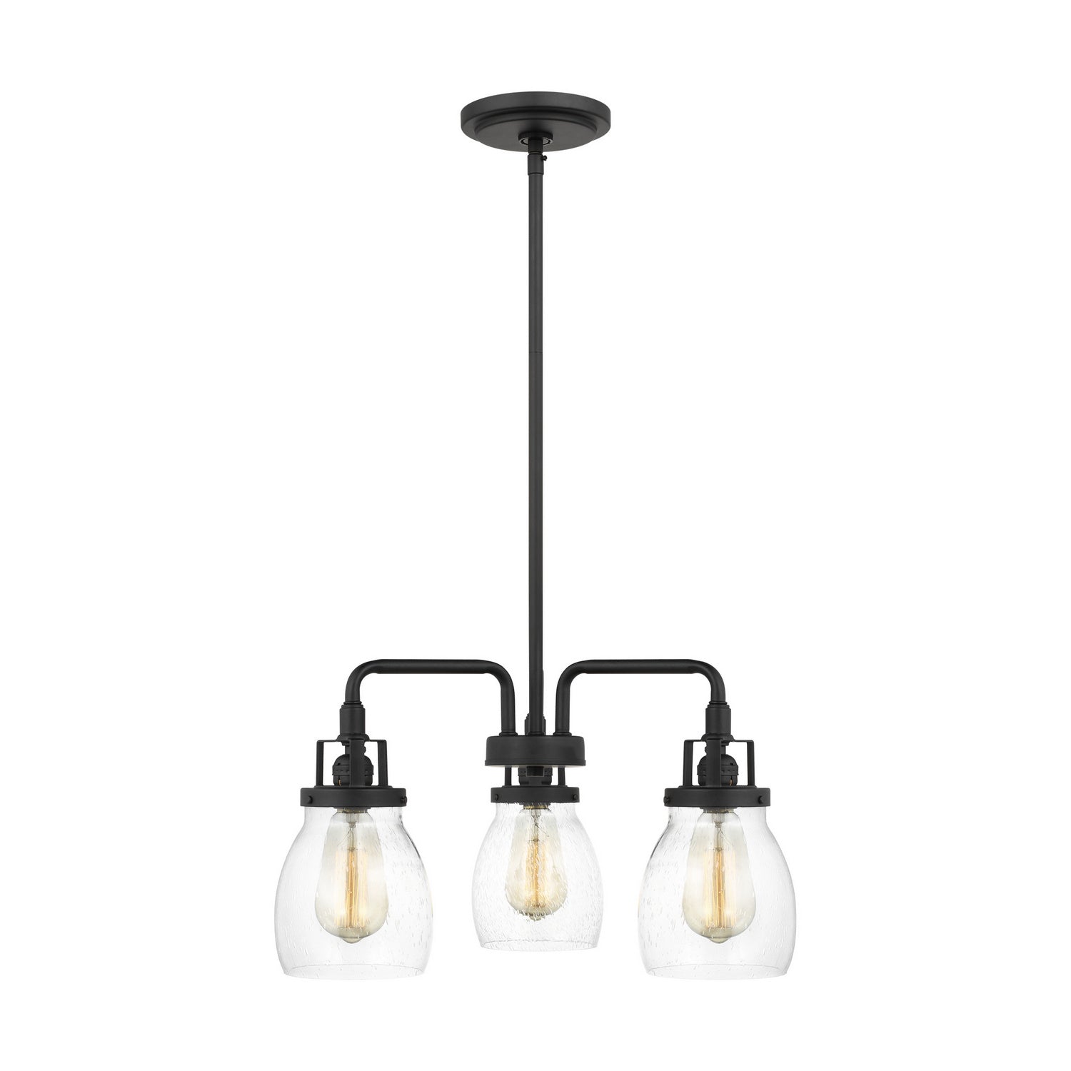 Generation Lighting - 3114503-112 - Three Light Chandelier - Belton - Midnight Black from Lighting & Bulbs Unlimited in Charlotte, NC