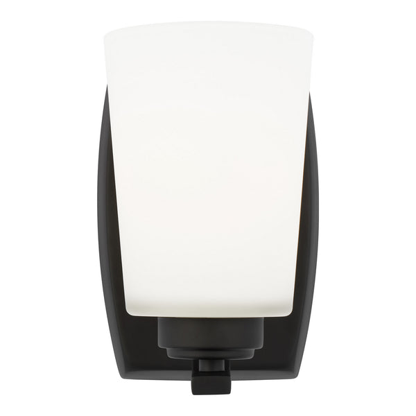 Generation Lighting - 4128901-112 - One Light Wall / Bath Sconce - Franport - Midnight Black from Lighting & Bulbs Unlimited in Charlotte, NC