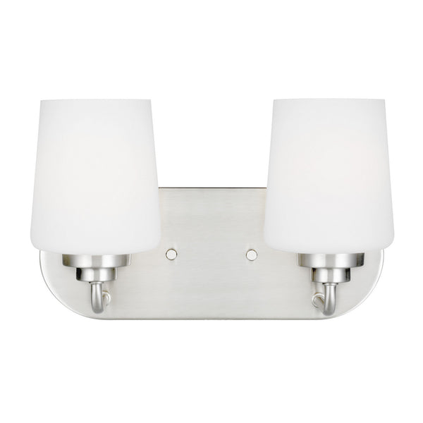 Generation Lighting - 4402802-962 - Two Light Wall / Bath - Windom - Brushed Nickel from Lighting & Bulbs Unlimited in Charlotte, NC