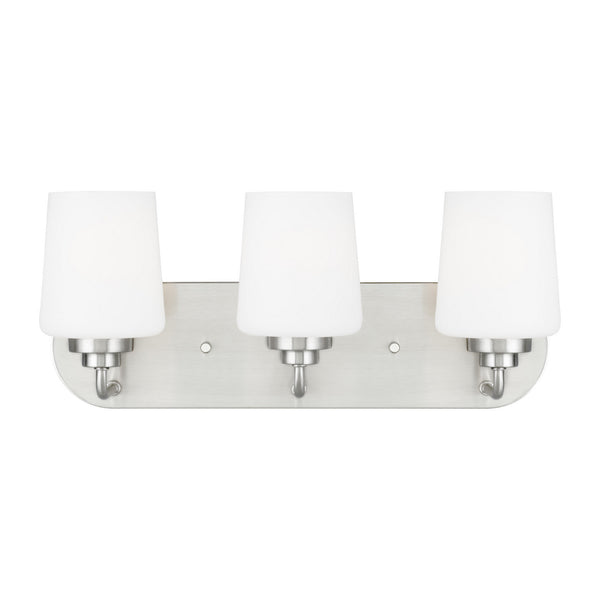 Generation Lighting - 4402803EN3-962 - Three Light Wall / Bath - Windom - Brushed Nickel from Lighting & Bulbs Unlimited in Charlotte, NC