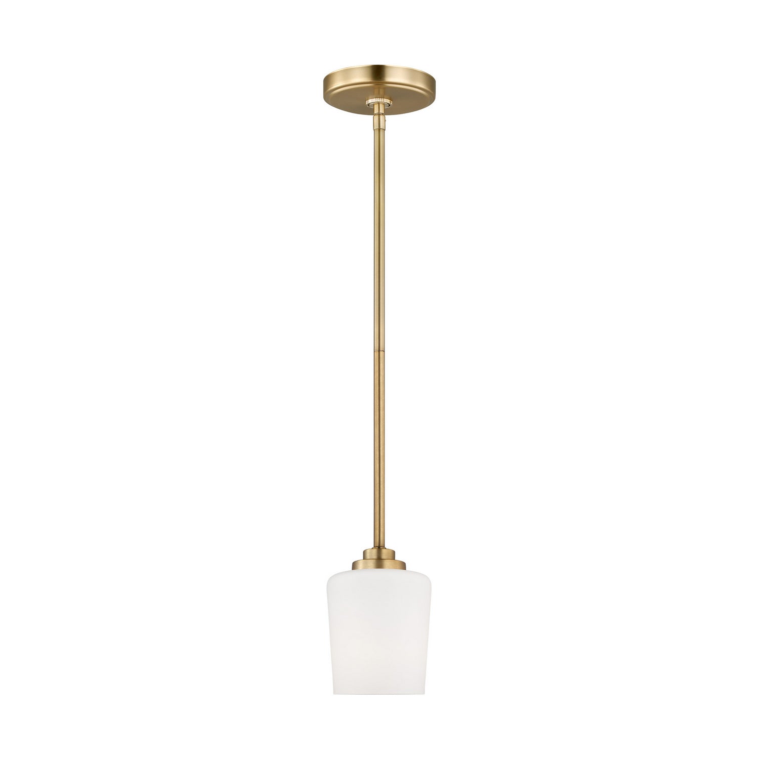 Generation Lighting - 6102801-848 - One Light Mini-Pendant - Windom - Satin Brass from Lighting & Bulbs Unlimited in Charlotte, NC