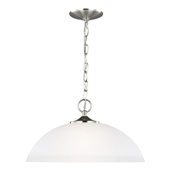 Generation Lighting - 6516501EN3-962 - One Light Pendant - Geary - Brushed Nickel from Lighting & Bulbs Unlimited in Charlotte, NC
