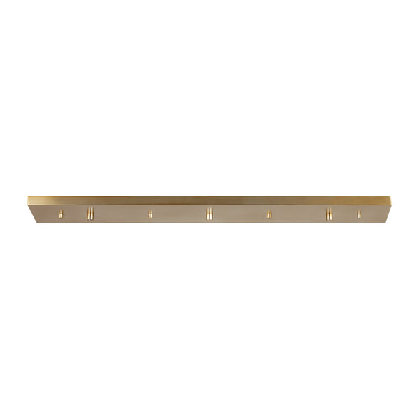 Generation Lighting - 7449603-848 - Three Light Linear Canopy - Multi-Port Canopy - Satin Brass from Lighting & Bulbs Unlimited in Charlotte, NC
