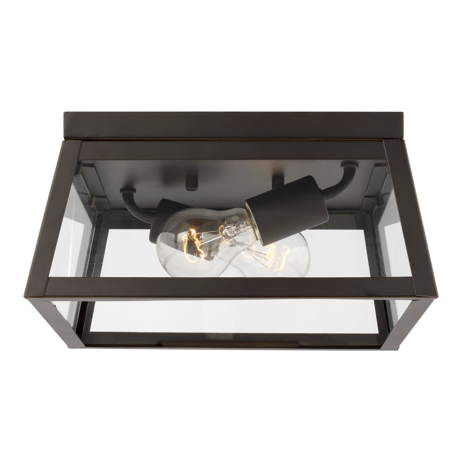 Visual Comfort Studio - 7848402EN3-71 - Two Light Outdoor Flush Mount - Founders - Antique Bronze from Lighting & Bulbs Unlimited in Charlotte, NC