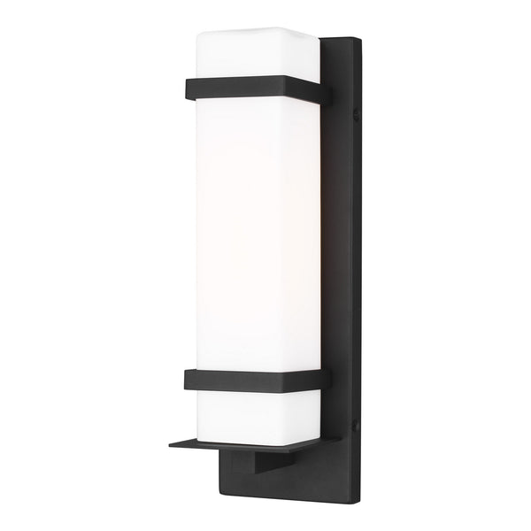 Generation Lighting - 8520701-12 - One Light Outdoor Wall Lantern - Alban - Black from Lighting & Bulbs Unlimited in Charlotte, NC