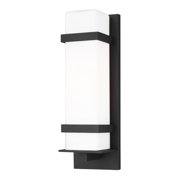 Generation Lighting - 8620701-12 - One Light Outdoor Wall Lantern - Alban - Black from Lighting & Bulbs Unlimited in Charlotte, NC