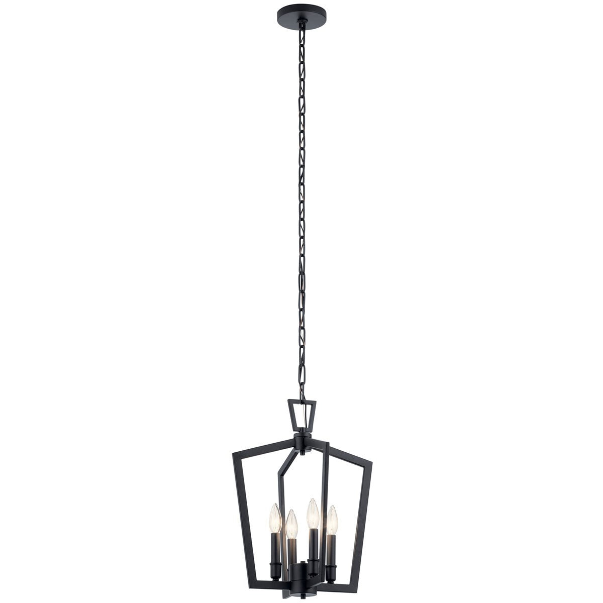 Kichler - 43498BK - Four Light Pendant - Abbotswell - Black from Lighting & Bulbs Unlimited in Charlotte, NC