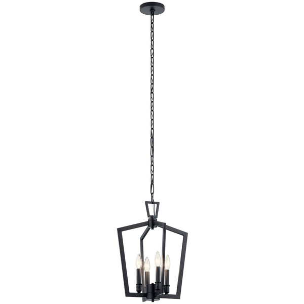 Kichler - 43498BK - Four Light Pendant - Abbotswell - Black from Lighting & Bulbs Unlimited in Charlotte, NC