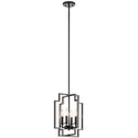 Kichler - 43964MCH - Four Light Pendant - Downtown Deco - Midnight Chrome from Lighting & Bulbs Unlimited in Charlotte, NC