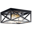 Kichler - 44084BK - Four Light Flush Mount - Moorgate - Black from Lighting & Bulbs Unlimited in Charlotte, NC