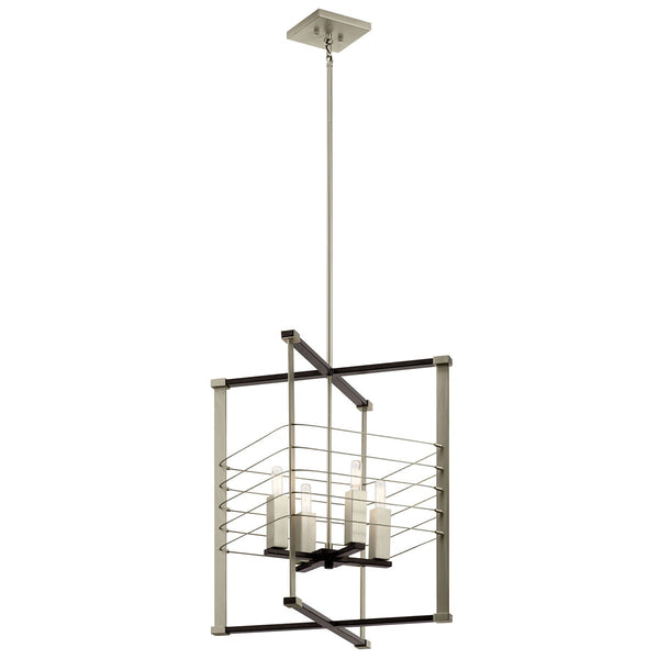 Kichler - 44251MOK - Four Light Foyer Pendant - Lente - Midnight Oak from Lighting & Bulbs Unlimited in Charlotte, NC