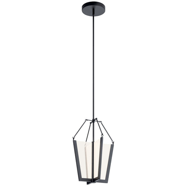 LED Pendant from the Calters Collection in Black Finish by Kichler
