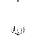 Eight Light Chandelier from the Armand Collection in Black Finish by Kichler