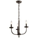 Three Light Mini Chandelier from the Kennewick Collection in Olde Bronze Finish by Kichler