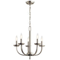Five Light Chandelier from the Kennewick Collection in Brushed Nickel Finish by Kichler