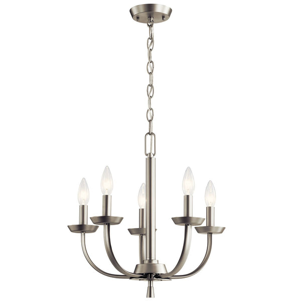 Kichler - 52385NI - Five Light Chandelier - Kennewick - Brushed Nickel from Lighting & Bulbs Unlimited in Charlotte, NC