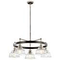 Five Light Chandelier from the Eastmont Collection in Polished Nickel Finish by Kichler