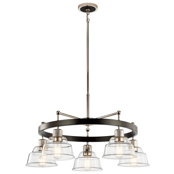 Kichler - 52403PN - Five Light Chandelier - Eastmont - Polished Nickel from Lighting & Bulbs Unlimited in Charlotte, NC
