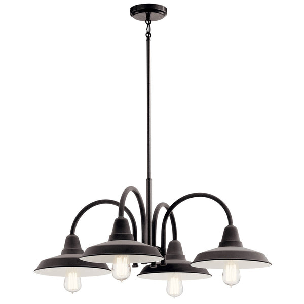 Kichler - 52407WZC - Four Light Chandelier - Marrus - Weathered Zinc from Lighting & Bulbs Unlimited in Charlotte, NC