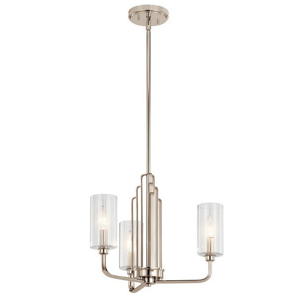 Kichler - 52410PN - Three Light Chandelier - Kimrose - Polished Nickel from Lighting & Bulbs Unlimited in Charlotte, NC