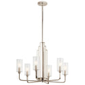 Six Light Chandelier from the Kimrose Collection in Polished Nickel Finish by Kichler