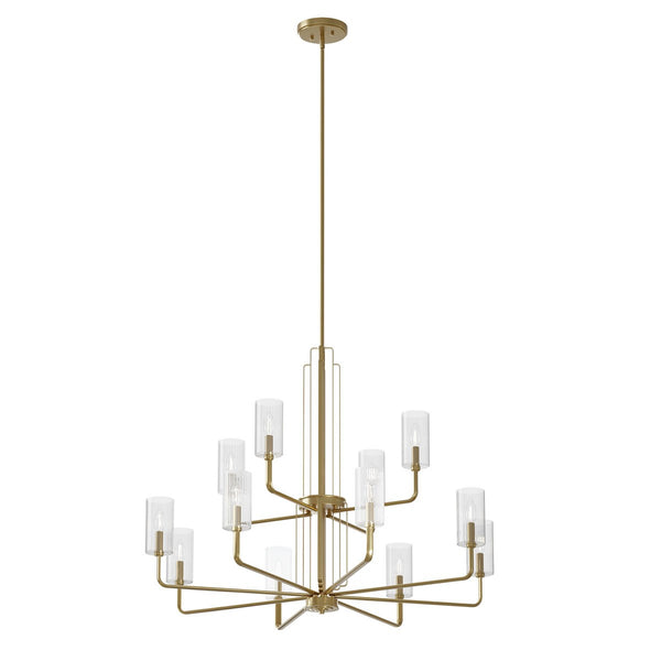 Kichler - 52412BNB - 12 Light Chandelier - Kimrose - Brushed Natural Brass from Lighting & Bulbs Unlimited in Charlotte, NC