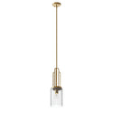 One Light Mini Pendant from the Kimrose Collection in Brushed Natural Brass Finish by Kichler