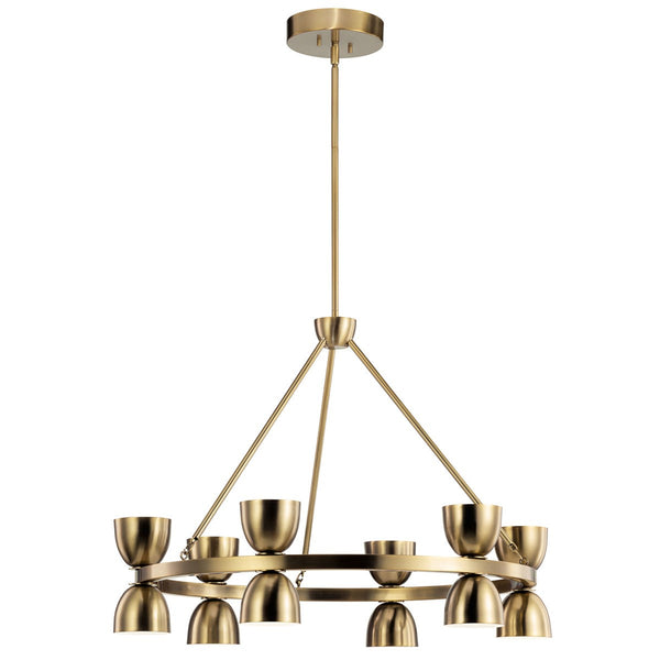 Kichler - 52418BNBLED - LED Chandelier - Baland - Brushed Natural Brass from Lighting & Bulbs Unlimited in Charlotte, NC