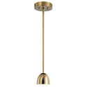 LED Mini Pendant from the Baland Collection in Brushed Natural Brass Finish by Kichler