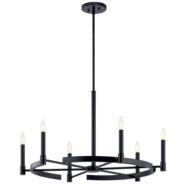 Kichler - 52427BK - Six Light Chandelier - Tolani - Black from Lighting & Bulbs Unlimited in Charlotte, NC