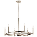 Six Light Chandelier from the Tolani Collection in Polished Nickel Finish by Kichler