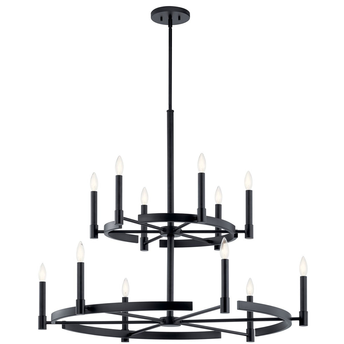 Kichler - 52428BK - 12 Light Chandelier - Tolani - Black from Lighting & Bulbs Unlimited in Charlotte, NC