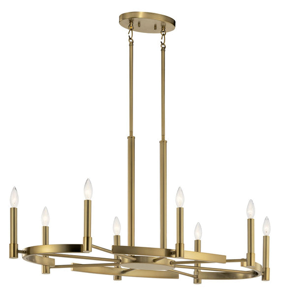Kichler - 52429BNB - Eight Light Chandelier - Tolani - Brushed Natural Brass from Lighting & Bulbs Unlimited in Charlotte, NC