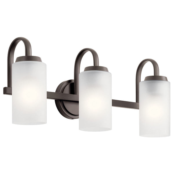 Three Light Bath from the Kennewick Collection in Olde Bronze Finish by Kichler