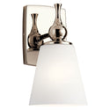 One Light Wall Sconce from the Cosabella Collection in Polished Nickel Finish by Kichler