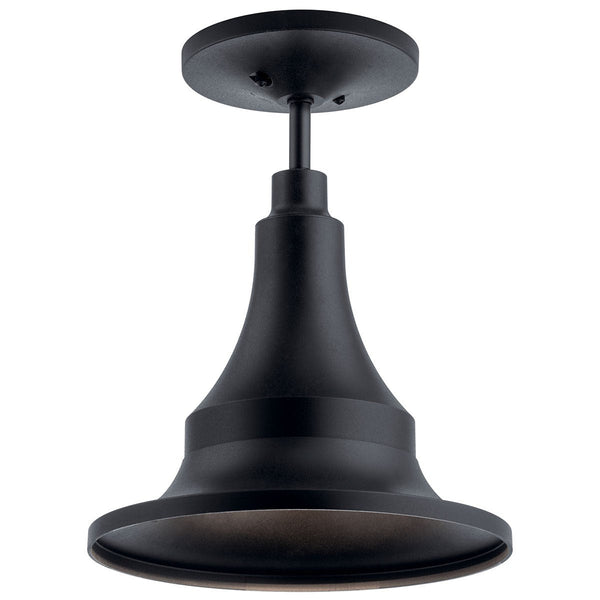 One Light Outdoor Pendant from the Hampshire Collection in Textured Black Finish by Kichler