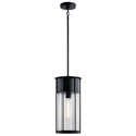 One Light Outdoor Pendant from the Camillo Collection in Textured Black Finish by Kichler
