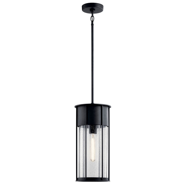 One Light Outdoor Pendant from the Camillo Collection in Textured Black Finish by Kichler
