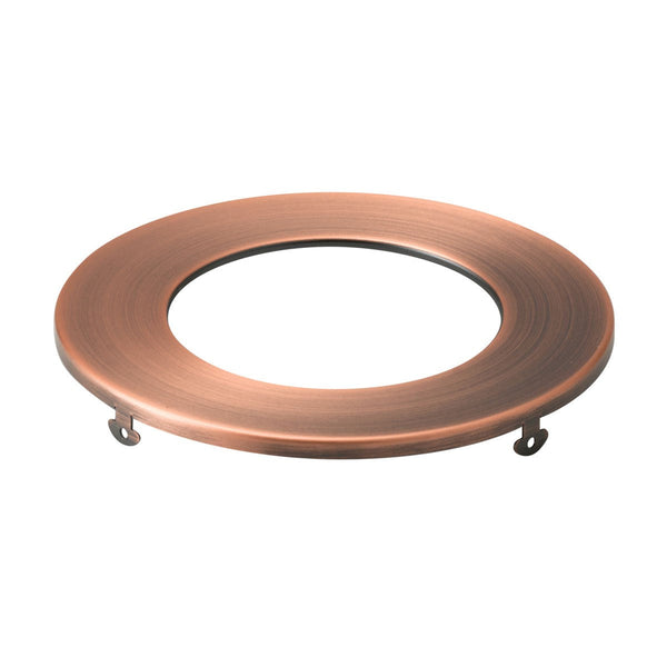 4in Round Slim Downlight Trim from the Direct To Ceiling Unv Accessor Collection in Antique Copper Finish by Kichler