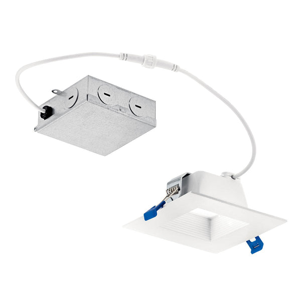 LED Recessed Downlight from the Direct To Ceiling Recessed Collection in Textured White Finish by Kichler